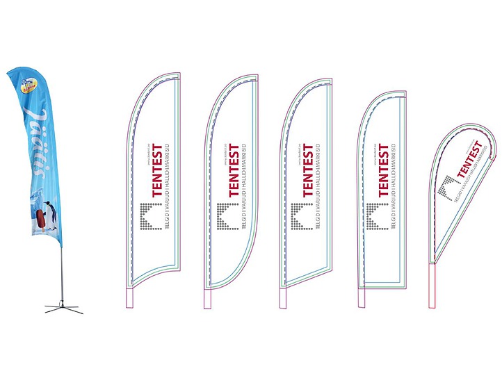 reklaamlipp, rannalipud