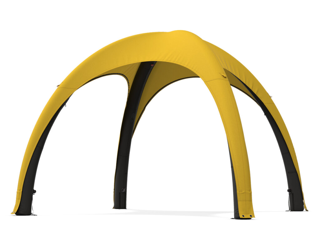 täispuhutav telk kollane 3