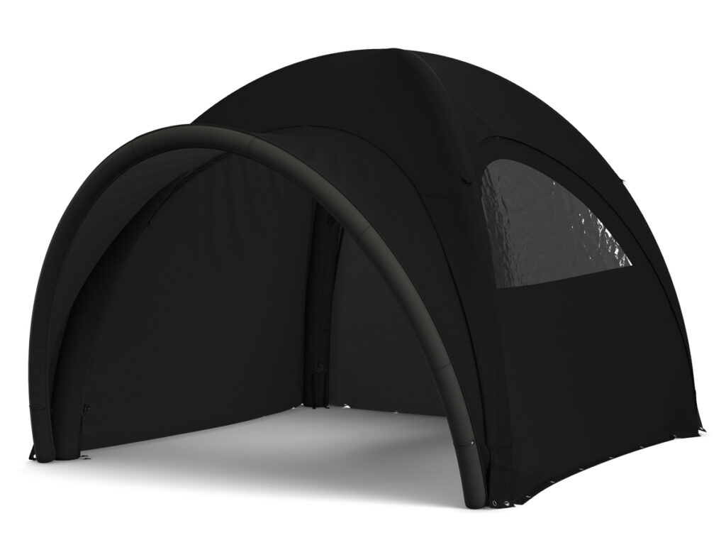 täispuhutav telk must