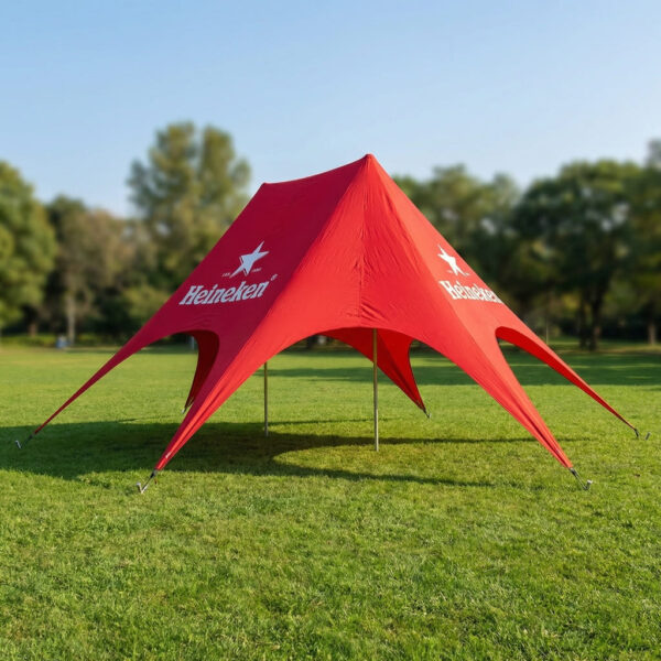 Star tent two-mast large advertising tent