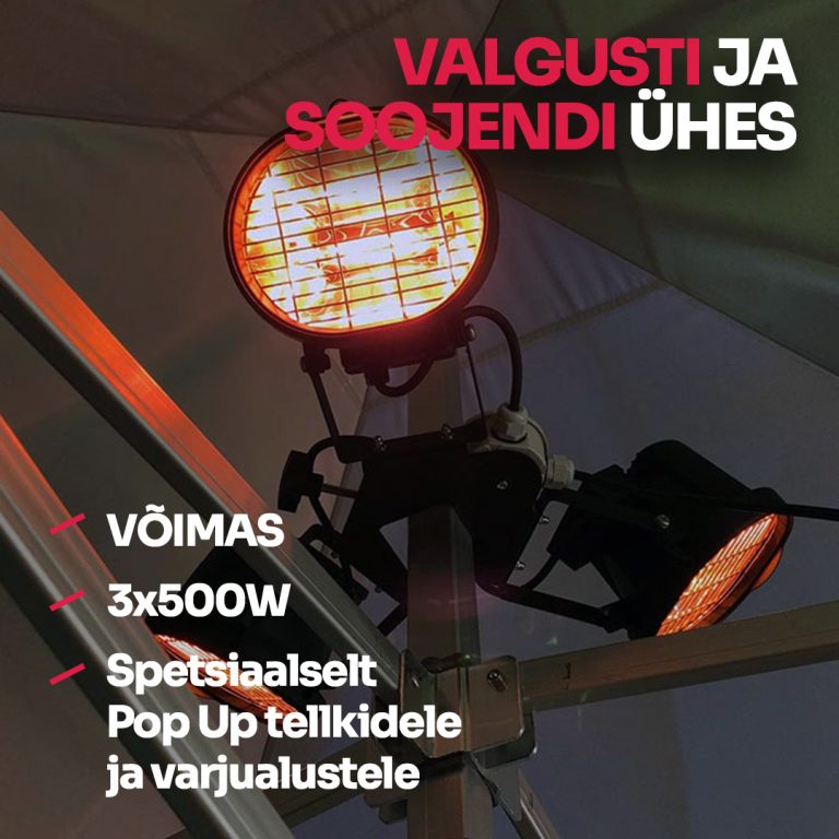 Kaks ühes infrapunakiirgur, mis valgustab ja soojendab