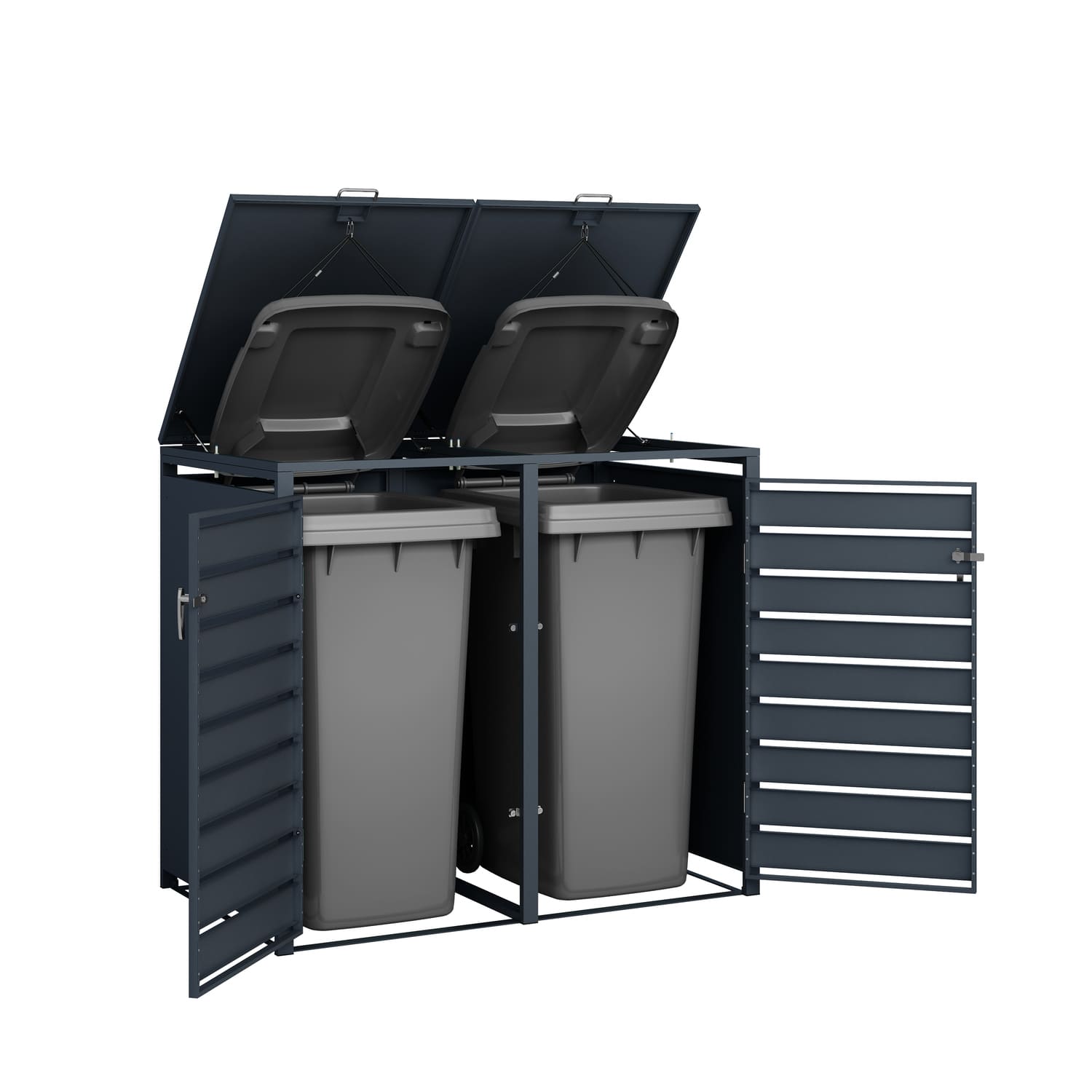 Prügikasti ümbrised kahele prügikastile