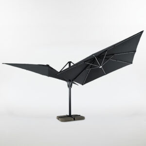 double sunshade with side pole twin flexy