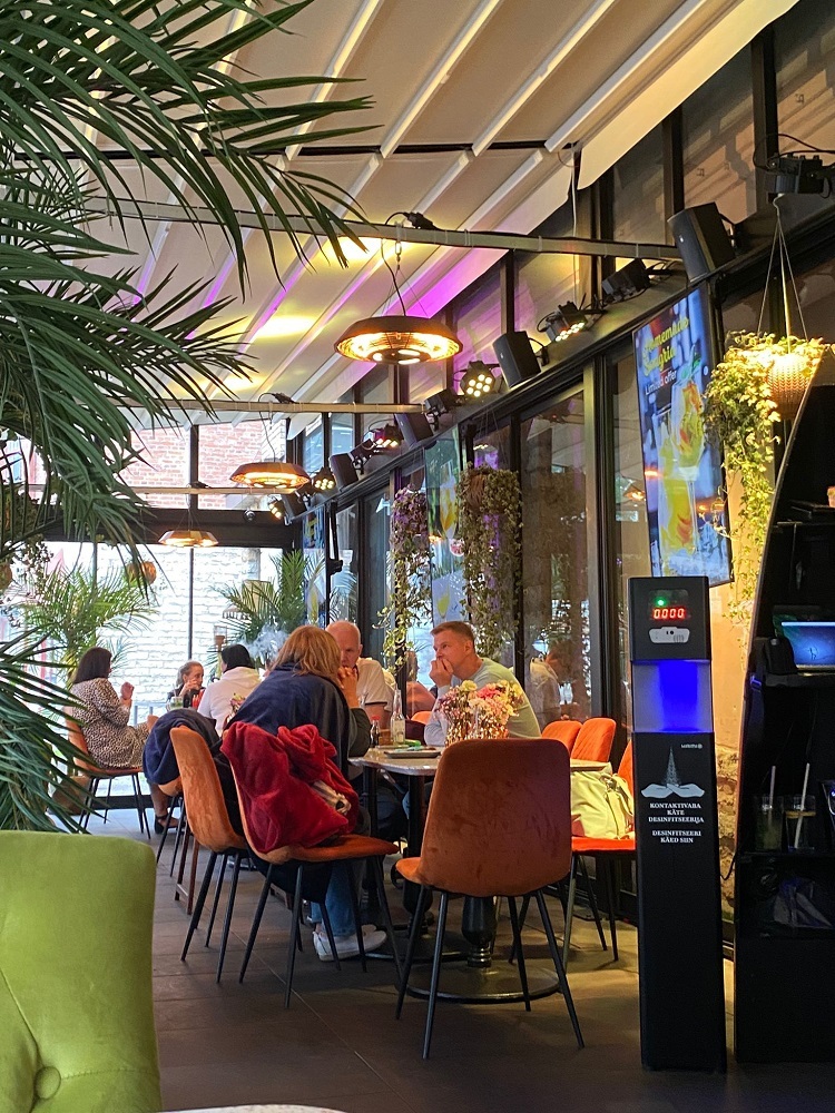 Infrared heater for the terrace