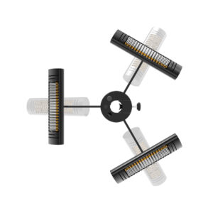 Infrared heater for shadows