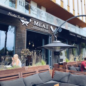 Heater with LED lighting