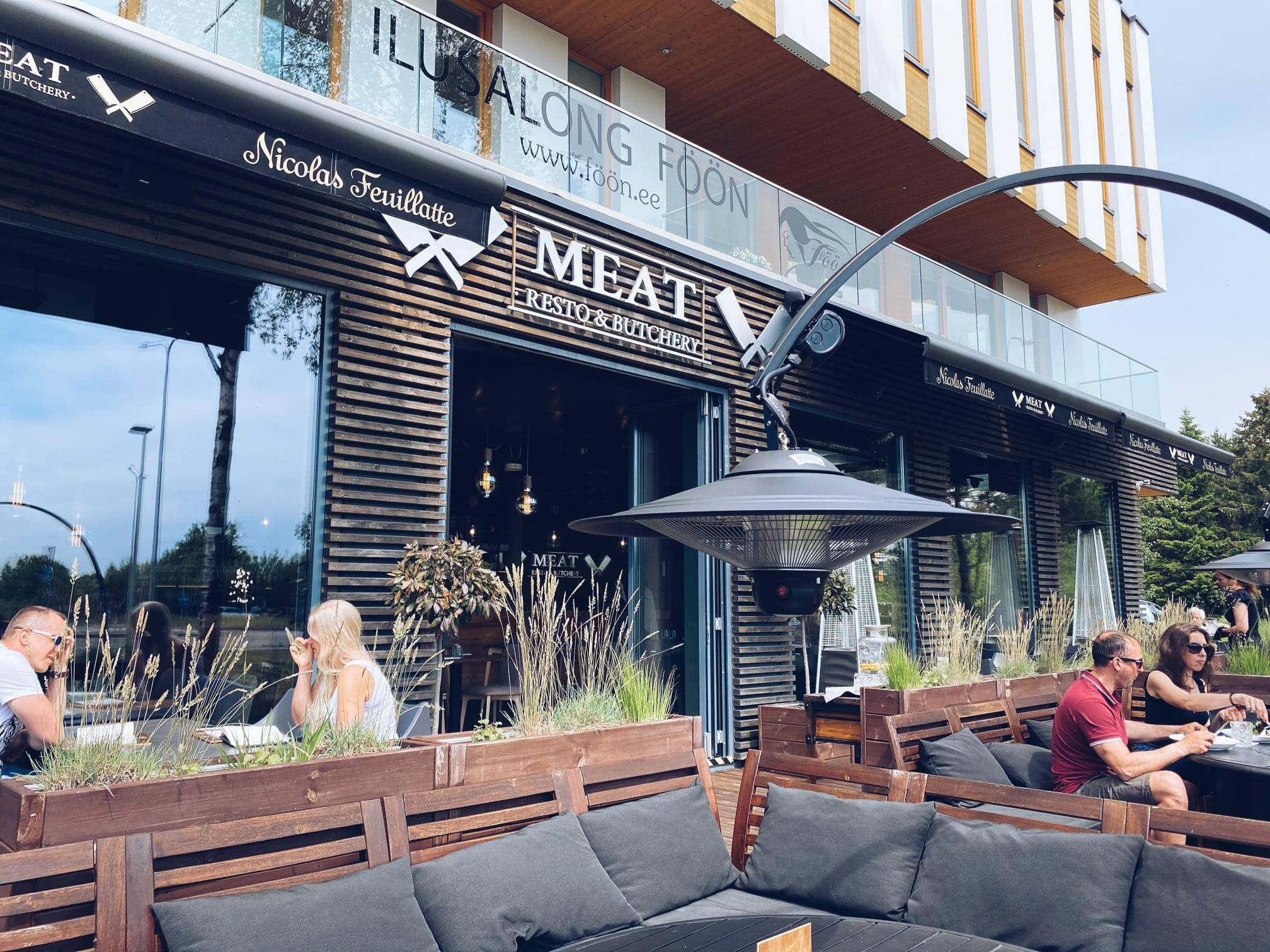 Heater with LED lighting