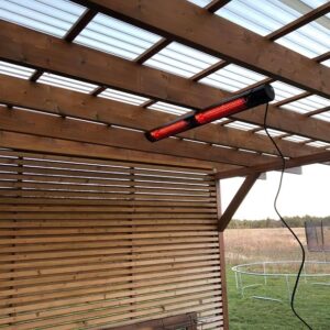 infrared heater on the terrace