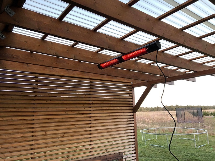 infrared heater on the terrace
