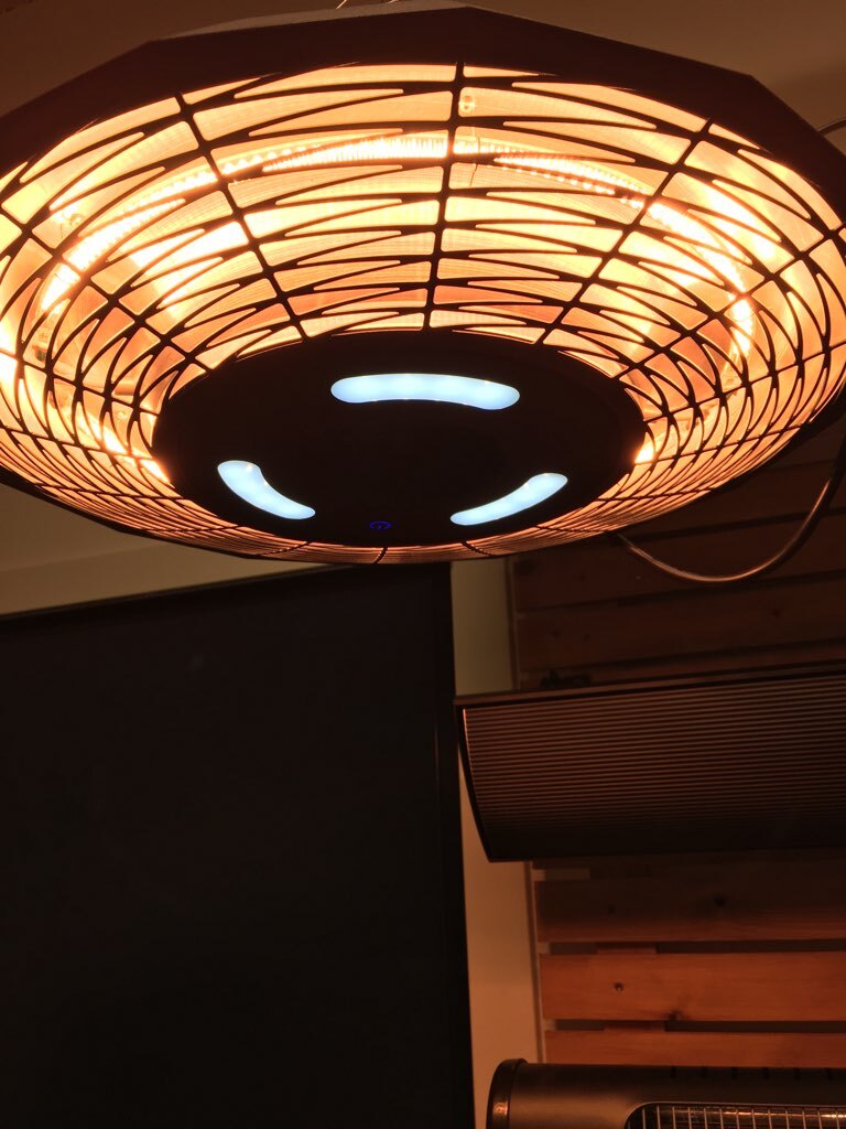 patio heater with lighting