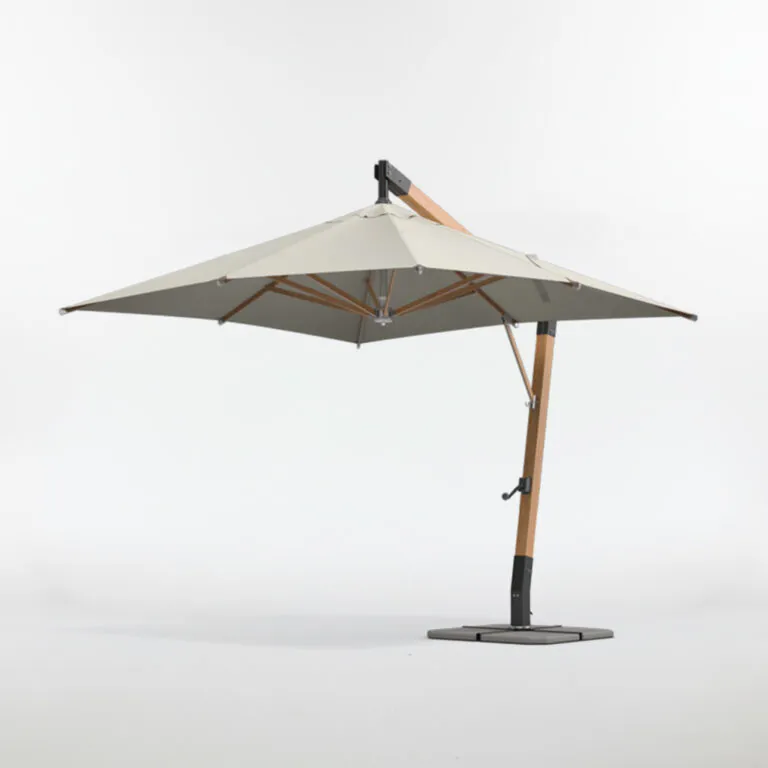 Scandipro Ultra SA cantilever parasol with wood-imitation frame