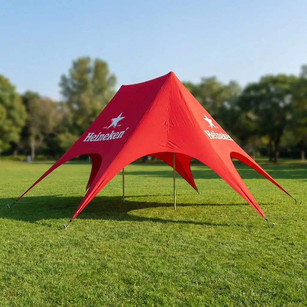 Star tent double mast large advertising tent
