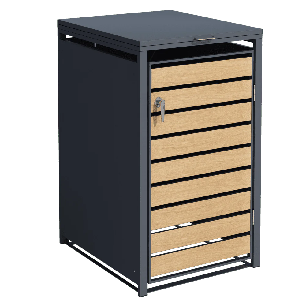 prügikasti ümbris puit immitatsioon