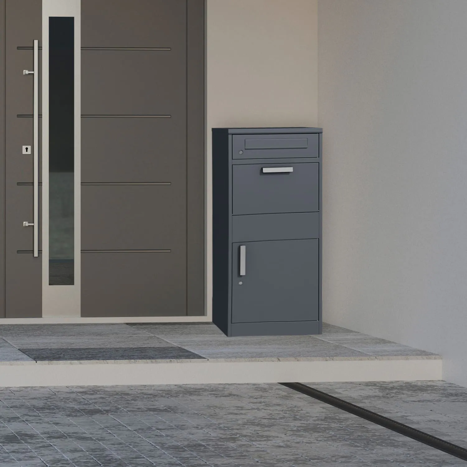 letterbox and parcel box