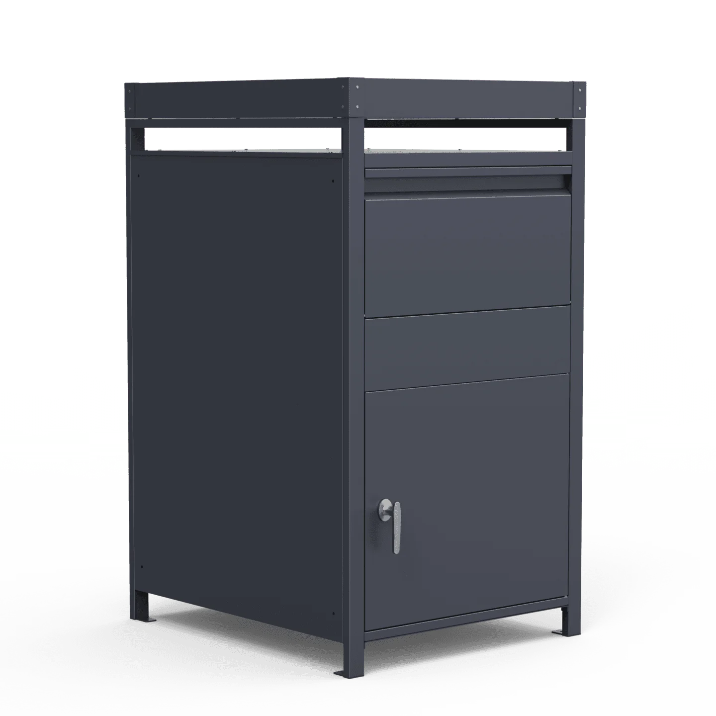 Parcel box with plant stand