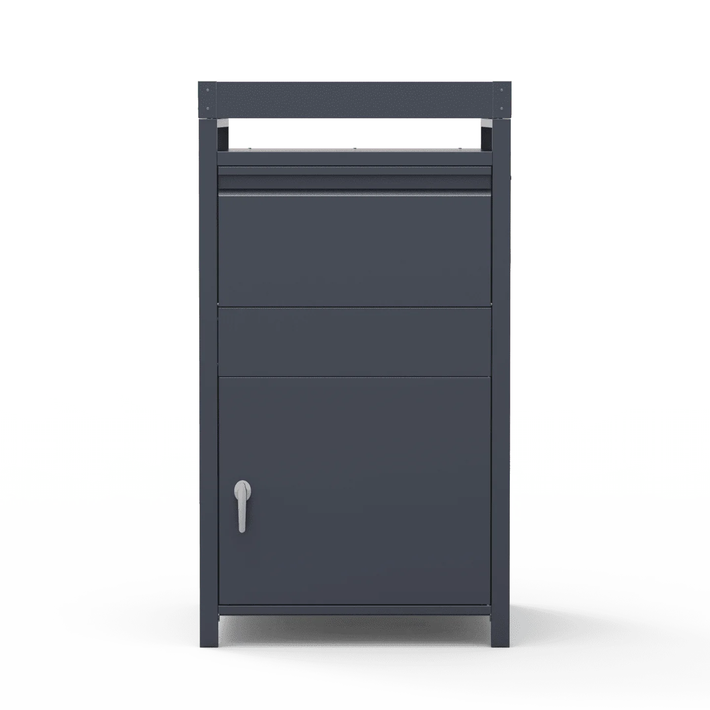 Parcel box with plant stand