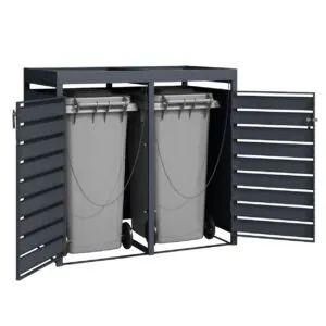 kahene prügikasti ümbris taimelavaga