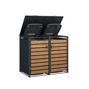 Prügikasti ümbris disain kahele prügikastile Prügikasti ümbris disain kahele prügikastile