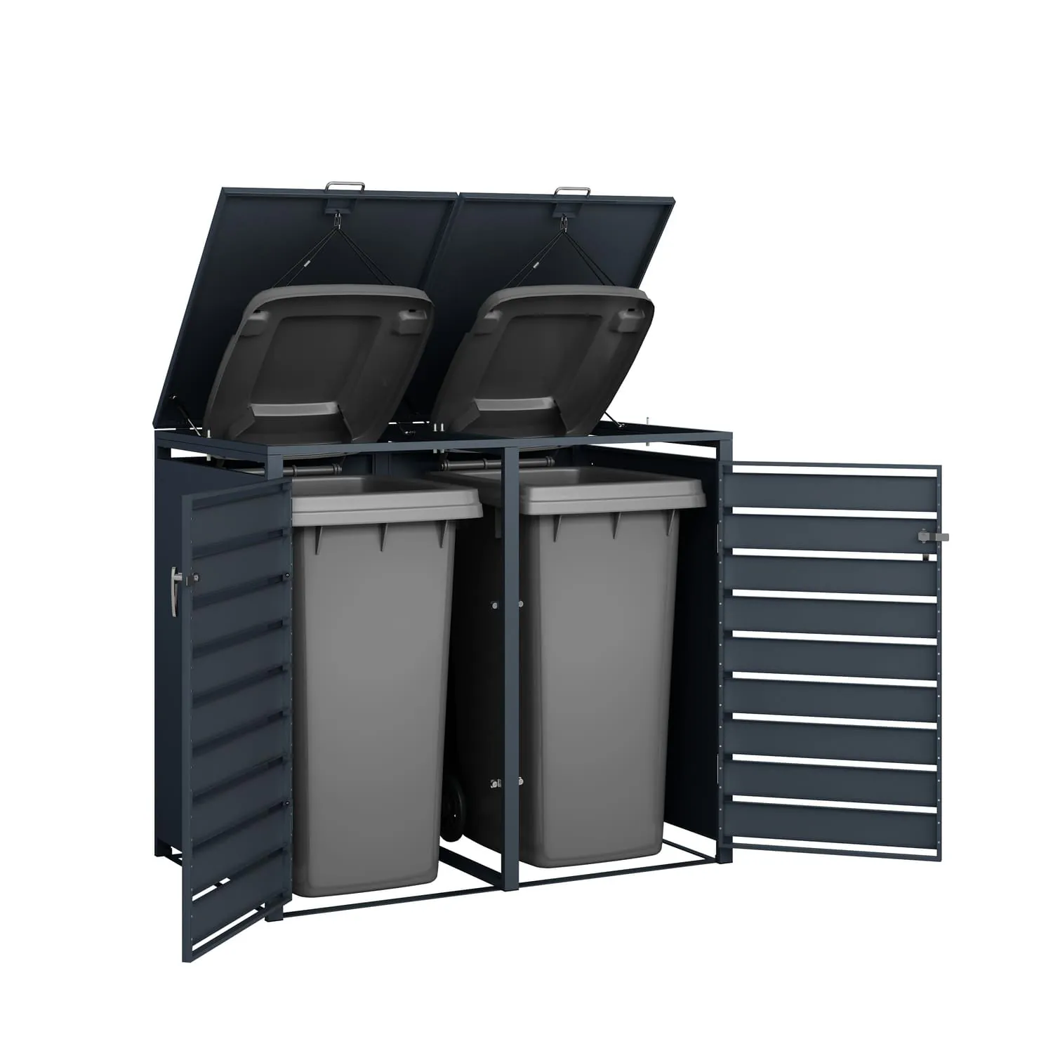 Prügikasti ümbrised kahele prügikastile