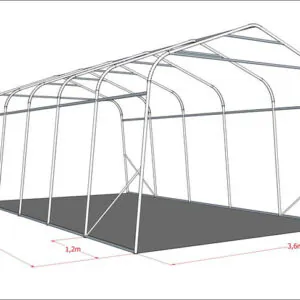 autotelk 3,6x6m mõõdud