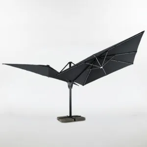 külgpostiga topelt päikesevari twin flexy