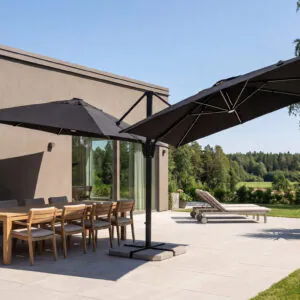 twin flexy päikesevari terrassil